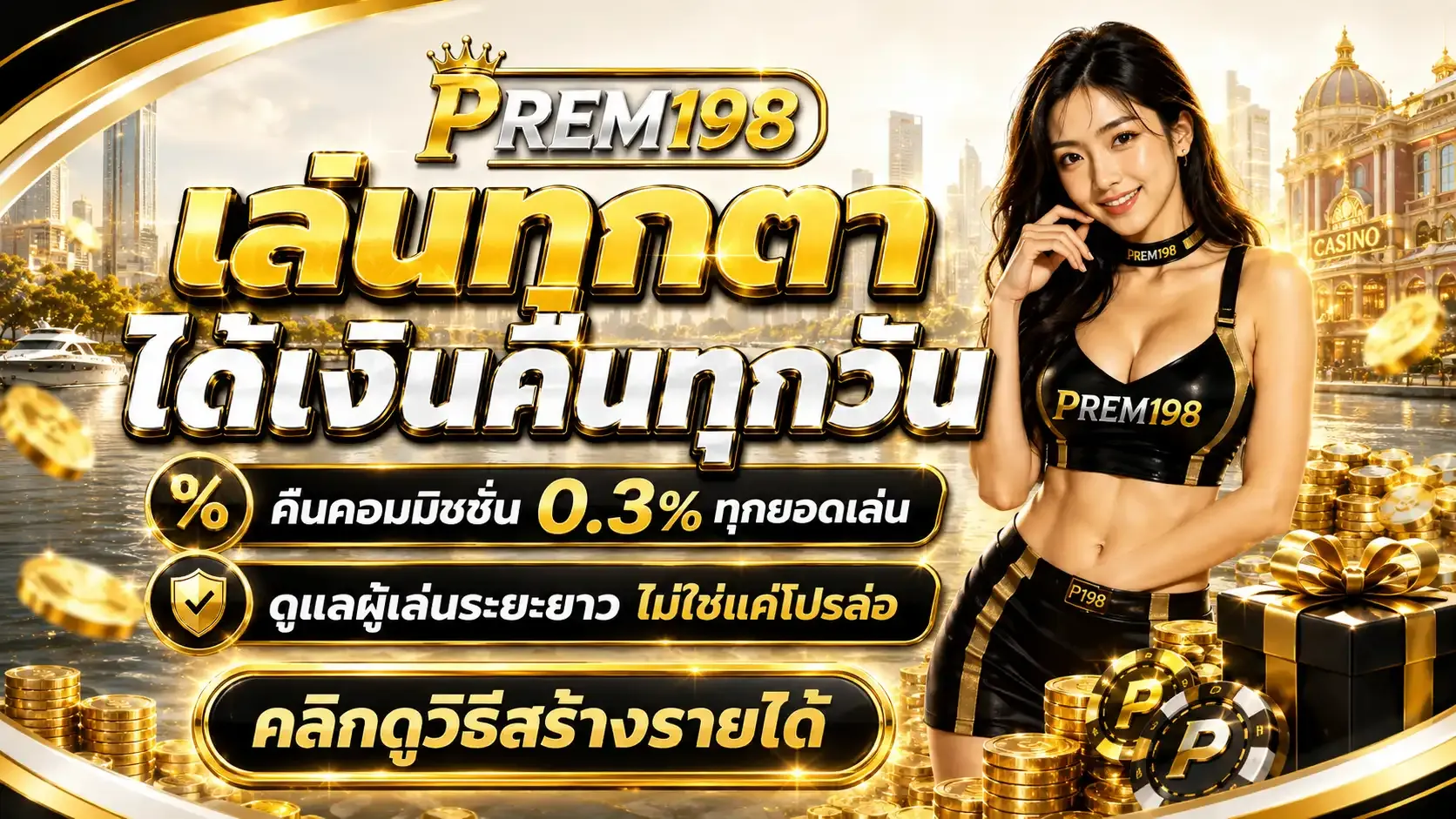 โปรโมชั่น คืนยอดเสีย by prem 198 slot